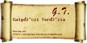 Galgóczi Terézia névjegykártya