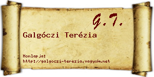 Galgóczi Terézia névjegykártya
